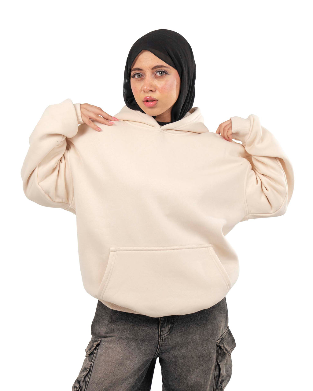 Hoodie | Cream Beige